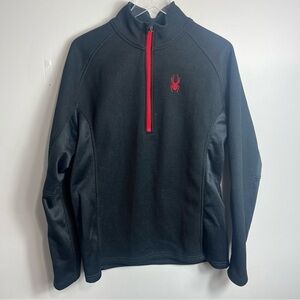 Spyder 1/4 zip knit jacket size large 1404
